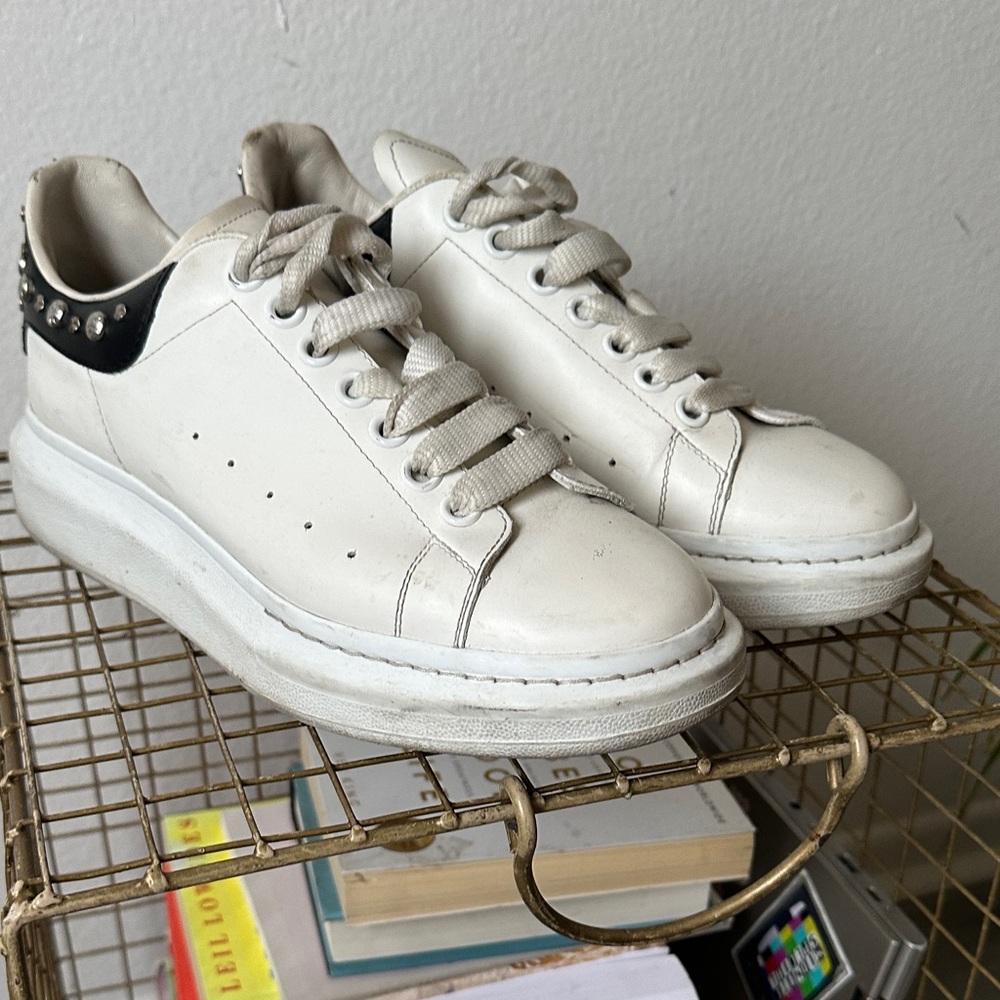 Alexander McQueen White and Black Sneakers